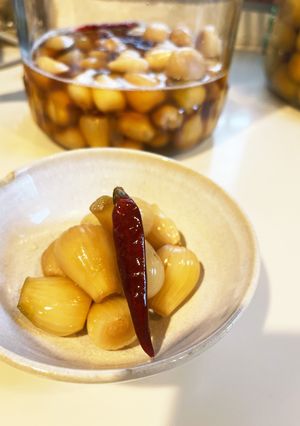 我が家の手作りすっぱめ甘酢らっきょう-レシピのメイン写真