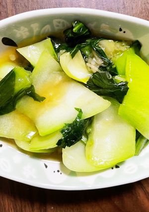 【減塩】チンゲン菜のオイスターソース炒め-レシピのメイン写真