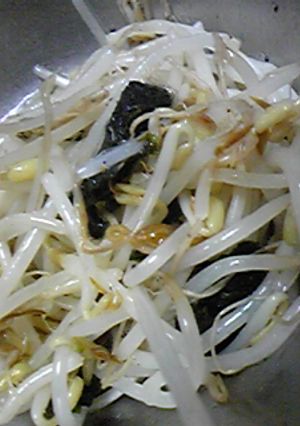 レンジで簡単☆韓国海苔ともやしのナムル-レシピのメイン写真