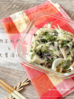 新玉ねぎと大葉漬け-レシピのメイン写真