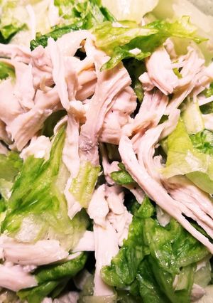 鶏肉の酒蒸しサラダ-レシピのメイン写真