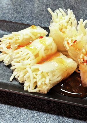 余ったうどん大量消費!ライスペーパー包み-レシピのメイン写真