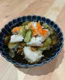 ちょっと豪華★生もずくと胡瓜の簡単酢の物