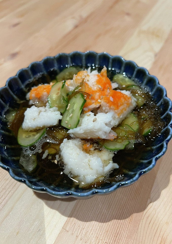 ちょっと豪華★生もずくと胡瓜の簡単酢の物-レシピのメイン写真