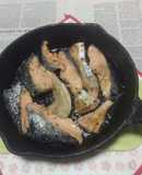 イシスキで銀鮭のアラの焼き鮭V11