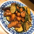 ズッキーニとウインナーの粒マスタード炒め