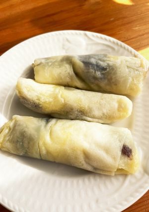 ★レンチン1分★春巻きの皮であんチーズ-レシピのメイン写真