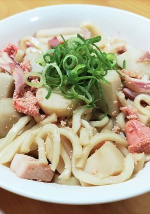 ズボラのイカ明太うどん-レシピのメイン写真