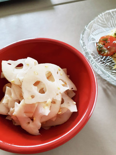 レンジで!シャキシャキ蓮根のナムル-レシピのメイン写真