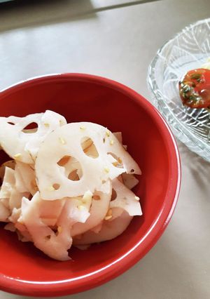 レンジで！シャキシャキ蓮根のナムル-レシピのメイン写真