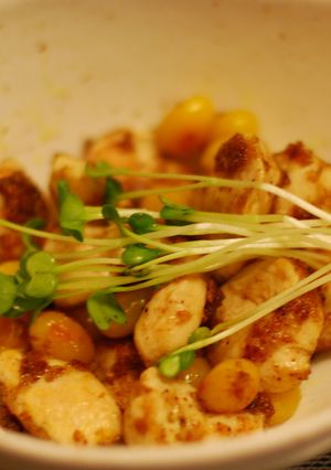 鶏肉とぎんなんのカリッとカレー炒め-レシピのメイン写真