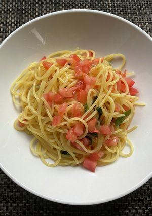 ピリ辛トマトソースで冷製パスタ-レシピのメイン写真
