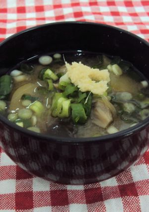 なすとみょうがの味噌汁-レシピのメイン写真