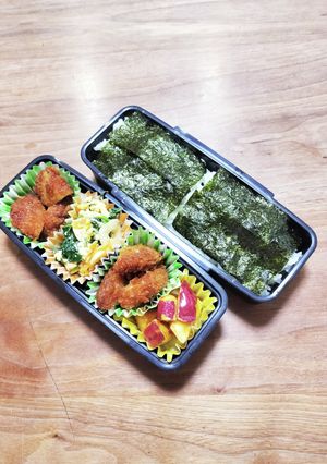 早起き苦手母さんの中学男子弁当　覚書35-レシピのメイン写真