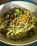 無添加　激うま！青紫蘇と梅の納豆パスタ