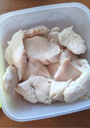 柔らかい鶏むね肉の作り方-レシピのメイン写真