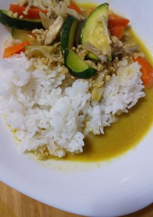 ズッキーニ入り、タイ風キーマカレー-レシピのメイン写真