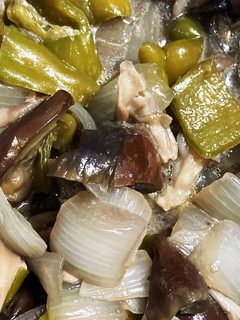 茄子ピー新玉霜降り平茸のそのまま炒め煮-レシピのメイン写真