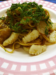 ワンパン!菊芋といかのペペロンチーノ-レシピのメイン写真