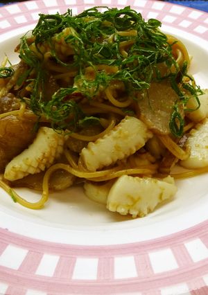 ワンパン！菊芋といかのペペロンチーノ-レシピのメイン写真