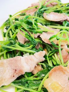 豚肉と豆苗の塩炒め-レシピのメイン写真
