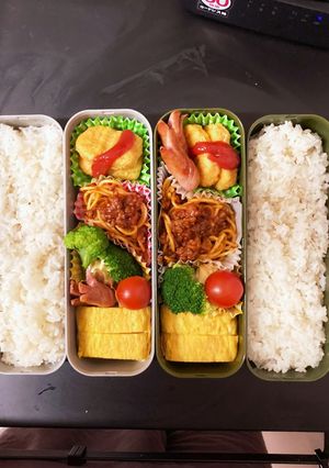 男子高校生弁当　記録10 冷食ナゲット-レシピのメイン写真