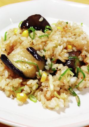 茄子バター炒飯-レシピのメイン写真