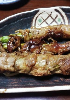 肉巻きアスパラのバルサミコ醤油炒め-レシピのメイン写真