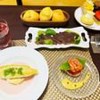 おうちパーティーに鯛のポワレ・バラの前菜