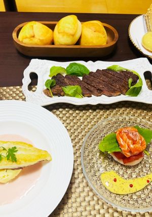 おうちパーティーに鯛のポワレ・バラの前菜-レシピのメイン写真
