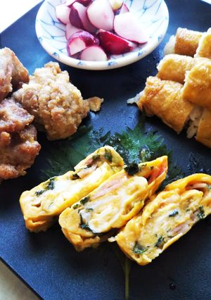 シソとベーコンの甘くない卵焼き-レシピのメイン写真