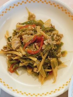 給食*青椒肉絲(チンジャオロースー)-レシピのメイン写真