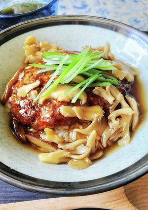 あんかけ豆腐ハンバーグ丼-レシピのメイン写真