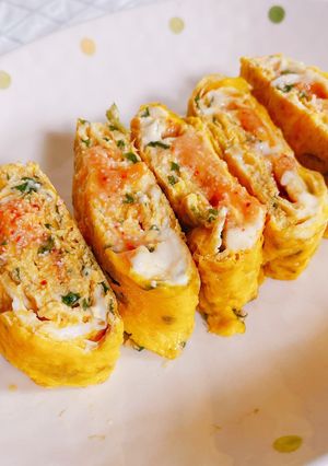 大葉入り明太卵焼き-レシピのメイン写真