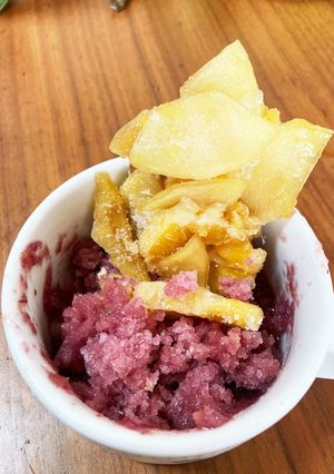 サングリア後の果物で作るジェラート-レシピのメイン写真
