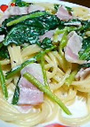 簡単テキト-★ほうれん草のｸﾘｰﾑパスタ-レシピのメイン写真