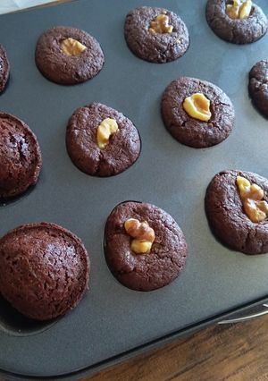 簡単計量レシピ☆ココアくるみクッキー♪-レシピのメイン写真