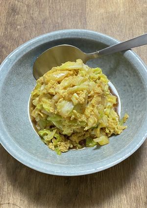 【超カンタン！】キャベツの卵とじ-レシピのメイン写真