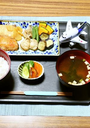 ヨウサマの減塩ANA風BC野菜付け合わせ-レシピのメイン写真