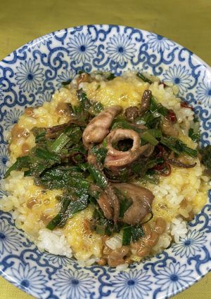 イカニラ納豆の卵かけご飯 268-レシピのメイン写真