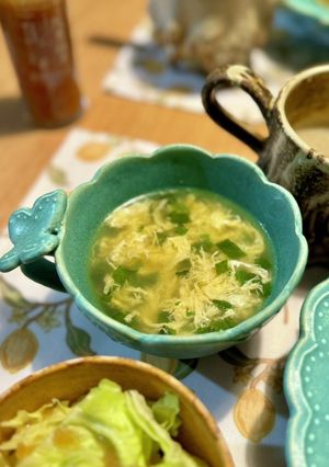 さわやか♩大葉と卵のコンソメスープ-レシピのメイン写真