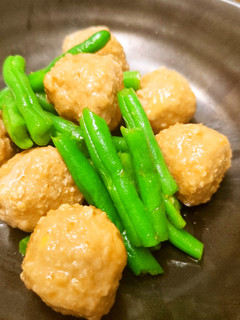 簡単!濃厚いんげん肉団子-レシピのメイン写真