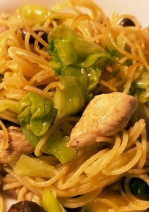 鶏キノコ野菜の満足パスタ-レシピのメイン写真