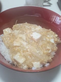 豆腐ともやしの中華あんかけ丼-レシピのメイン写真
