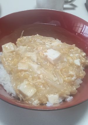 豆腐ともやしの中華あんかけ丼-レシピのメイン写真