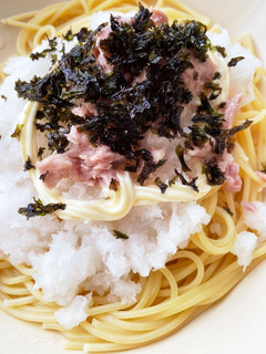 一人暮らしツナとだいこんおろしパスタ-レシピのメイン写真
