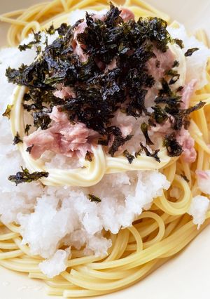 一人暮らしツナとだいこんおろしパスタ-レシピのメイン写真