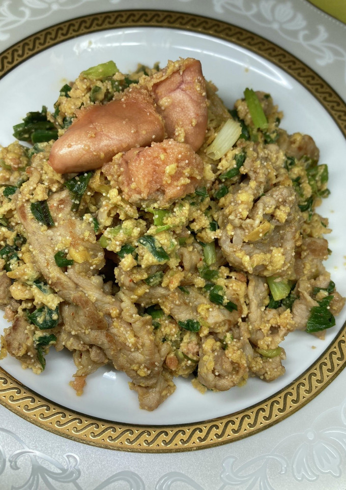 ネギと豚肉と焼き明太子の炒め物　269-レシピのメイン写真