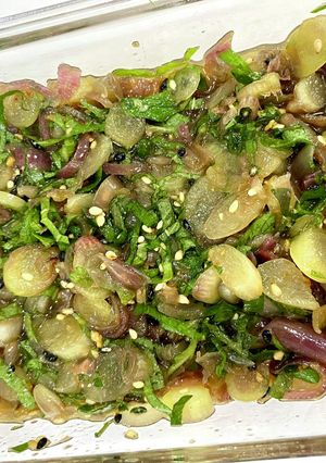 茅乃舎野菜だし　茎ミョウガ&大葉の薬味-レシピのメイン写真