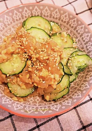 胡瓜のオニオン納豆あえ-レシピのメイン写真